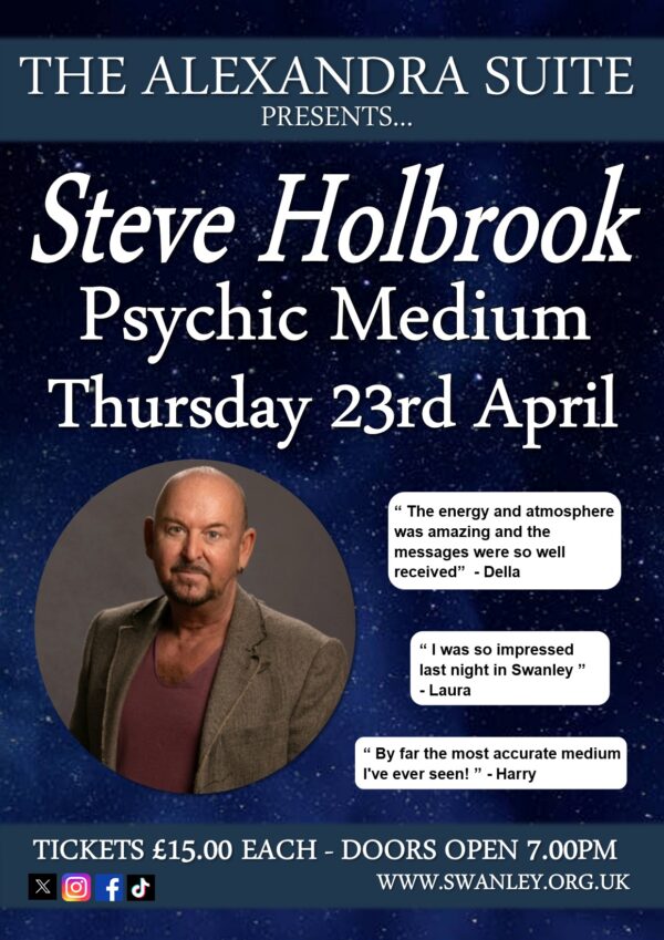 An Evening With Psychic Medium Steve Holbrook - 23rd April 2026