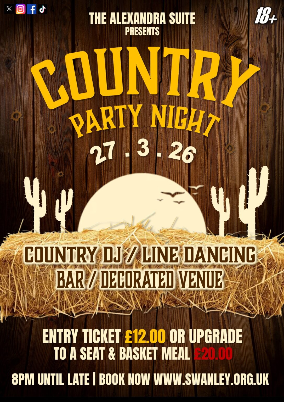 Country Party Night – 27th March 2026 – The Alexandra Suite Event Portal