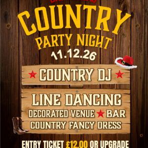 Christmas Country Christmas Country Party Night - Friday 11th December 2026