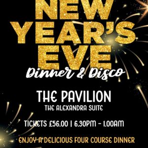 New Year's Eve Dinner & Disco - Thursday 31st December 2026